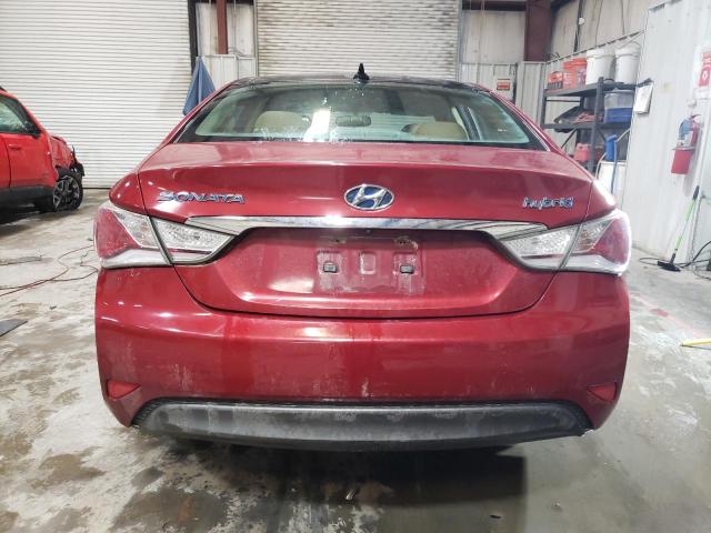 KMHEC4A43BA011542 - 2011 HYUNDAI SONATA HYBRID BURGUNDY photo 6