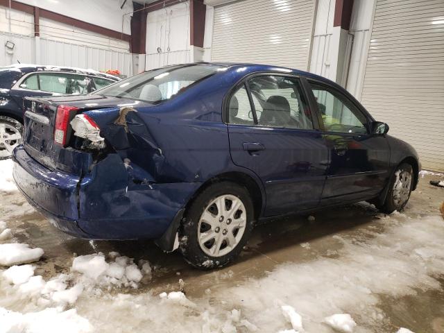 1HGES267X3L017277 - 2003 HONDA CIVIC EX BLUE photo 3