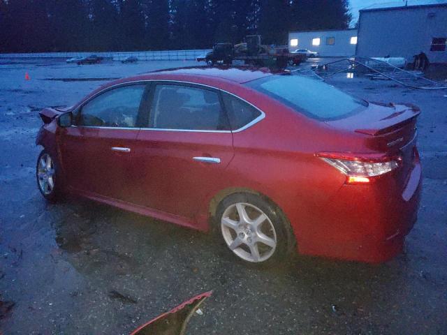 3N1AB7AP1EY283835 - 2014 NISSAN SENTRA S RED photo 2