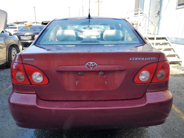 1NXBR32E18Z961456 - 2008 TOYOTA COROLLA CE RED photo 6