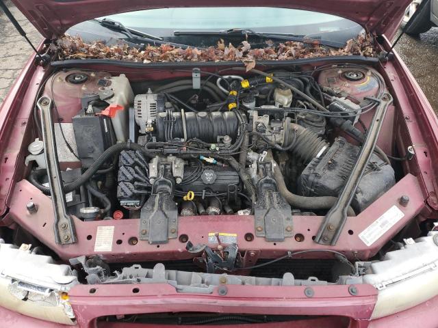 2G4WB52K931165727 - 2003 BUICK REGAL LS MAROON photo 11