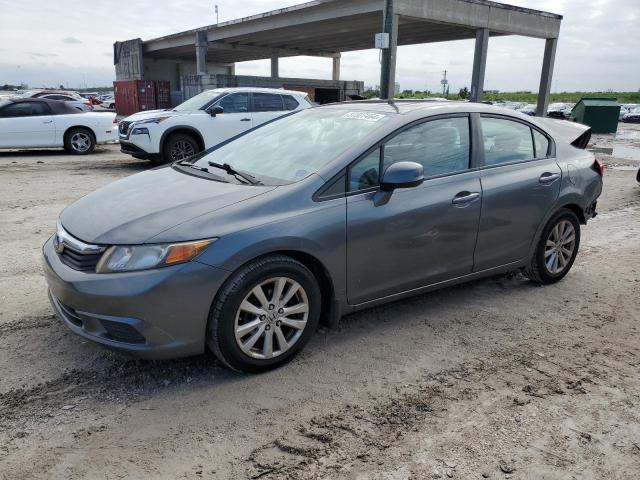 19XFB2F94CE012623 - 2012 HONDA CIVIC EXL GRAY photo 1