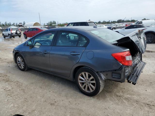19XFB2F94CE012623 - 2012 HONDA CIVIC EXL ნაცრისფერი ფოტო 2