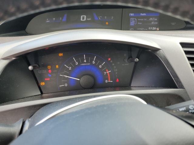 19XFB2F94CE012623 - 2012 HONDA CIVIC EXL ნაცრისფერი ფოტო 9