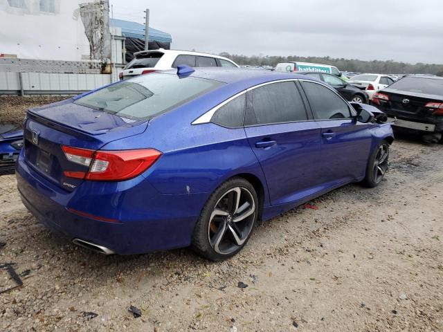 1HGCV1F31LA051268 - 2020 HONDA ACCORD SPORT BLUE photo 3