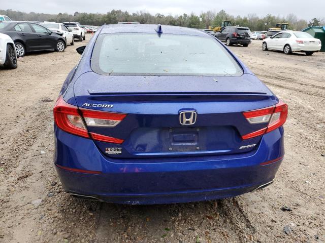 1HGCV1F31LA051268 - 2020 HONDA ACCORD SPORT BLUE photo 6