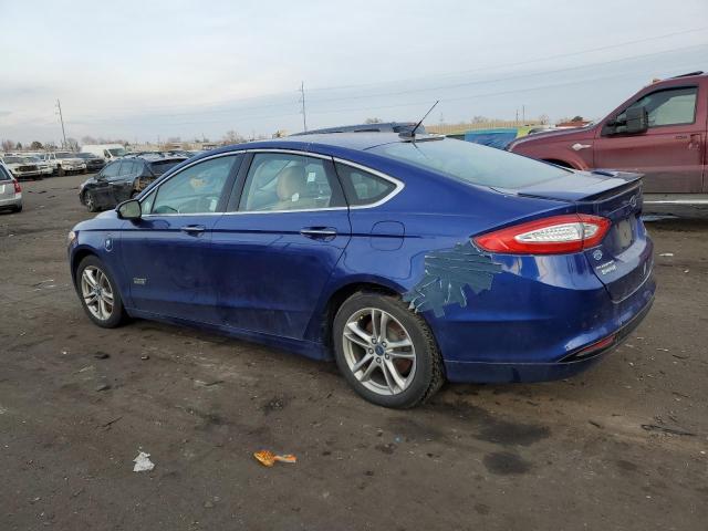 3FA6P0SU9GR241805 - 2016 FORD FUSION TITANIUM PHEV BLUE photo 2