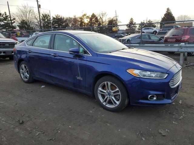 3FA6P0SU9GR241805 - 2016 FORD FUSION TITANIUM PHEV BLUE photo 4