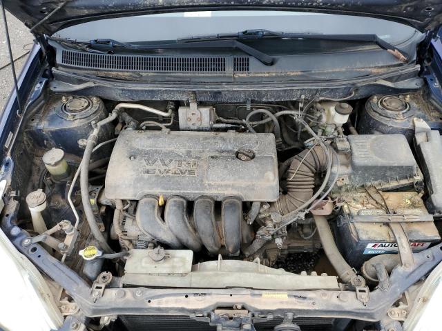 2T1KR32E44C175453 - 2004 TOYOTA COROLLA MA XR BLUE photo 11