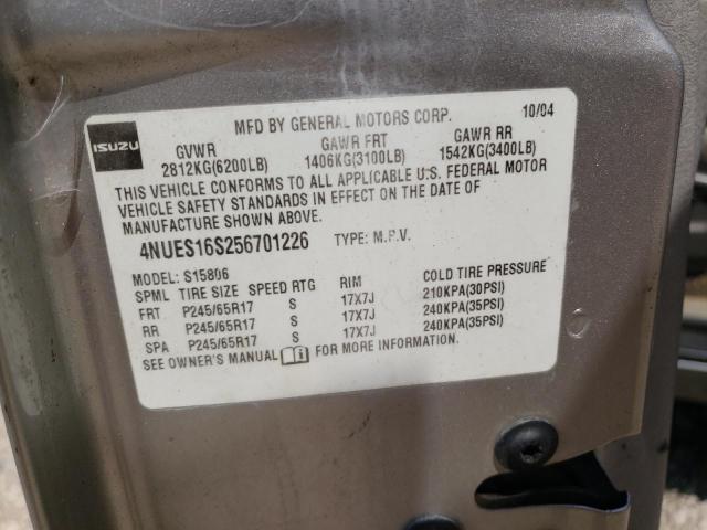 4NUES16S946700671 - 2004 ISUZU ASCENDER S 勃艮第红 照片 14