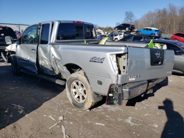 1N6AA06B34N540362 - 2004 NISSAN TITAN XE GRAY photo 2