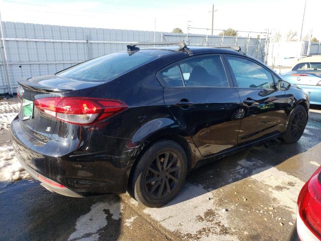 3KPFL4A79JE210951 - 2018 KIA FORTE LX BLACK photo 3