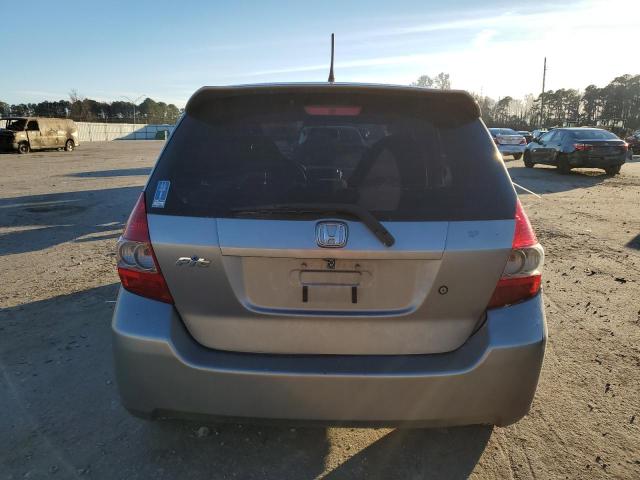 JHMGD38497S002466 - 2007 HONDA FIT GRAY photo 6