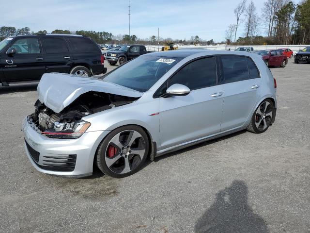 3VW547AU6HM020666 - 2017 VOLKSWAGEN GTI SPORT SILVER photo 1