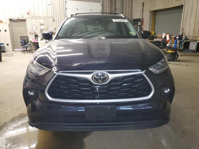 5TDGZRBH1LS005348 - 2020 TOYOTA HIGHLANDER XLE BLUE photo 5