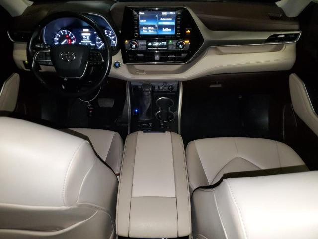 5TDGZRBH1LS005348 - 2020 TOYOTA HIGHLANDER XLE BLUE photo 8