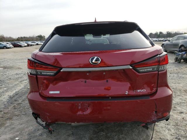 2T2YZMDA1NC366075 - 2022 LEXUS RX 350 F-SPORT RED photo 6