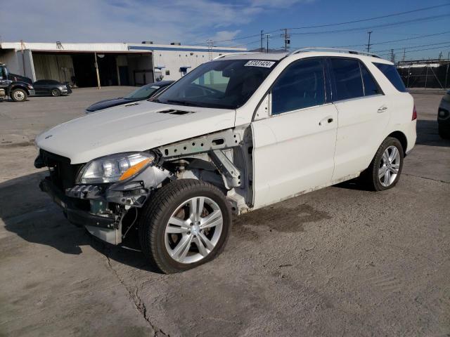 4JGDA5JB9DA167724 - 2013 MERCEDES-BENZ ML 350 WHITE photo 1