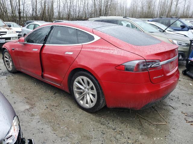 5YJSA1E20HF205188 - 2017 TESLA MODEL S Qırmızı foto 2
