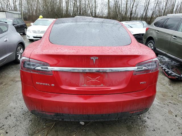 5YJSA1E20HF205188 - 2017 TESLA MODEL S Qırmızı foto 6