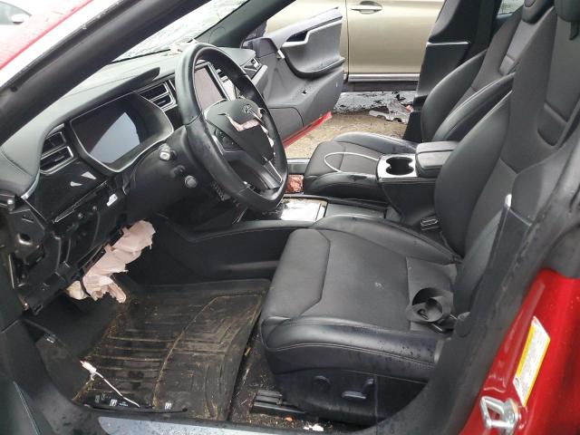 5YJSA1E20HF205188 - 2017 TESLA MODEL S Qırmızı foto 7