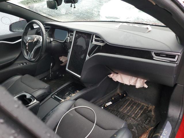 5YJSA1E20HF205188 - 2017 TESLA MODEL S Qırmızı foto 8