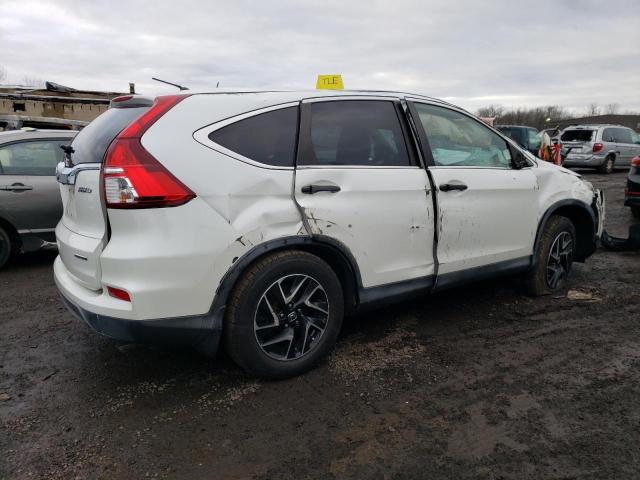 5J6RM4H49GL079603 - 2016 HONDA CR-V SE WHITE photo 3