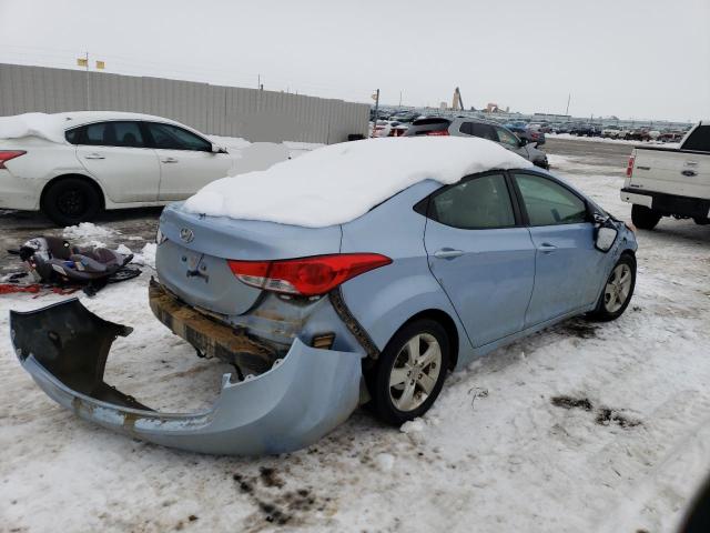 KMHDH4AE6DU519012 - 2013 HYUNDAI ELANTRA GLS BLUE photo 3