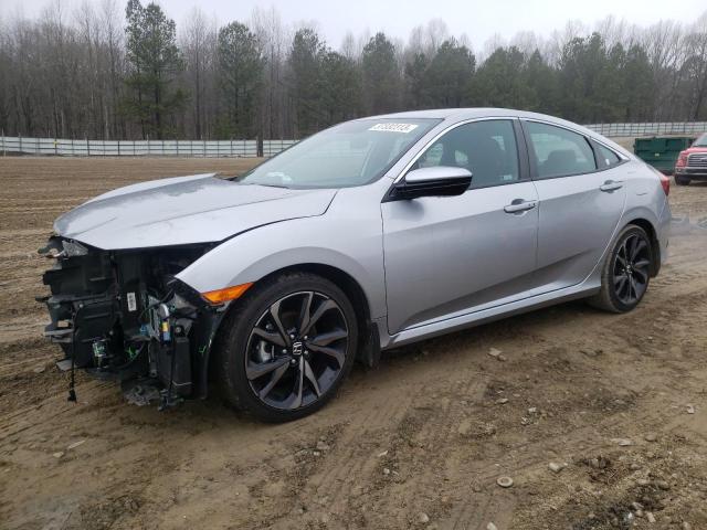 2HGFC2F8XMH541084 - 2021 HONDA CIVIC SPORT 银色 照片 1