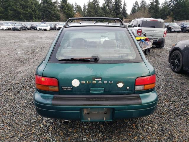 JF1GF4355WG810175 - 1998 SUBARU IMPREZA L GREEN photo 6