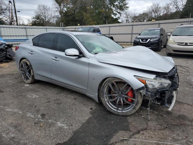 JN1BV7AP0FM339957 - 2015 INFINITI Q50 BASE SILVER photo 4