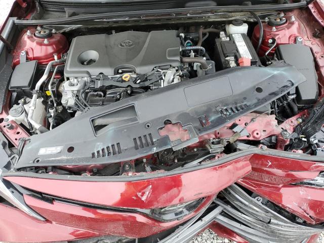 4T1B11HKXKU812916 - 2019 TOYOTA CAMRY L RED photo 11