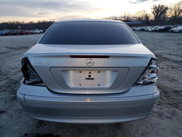 WDBRF61J34E018726 - 2004 MERCEDES-BENZ C 240 SILVER photo 6