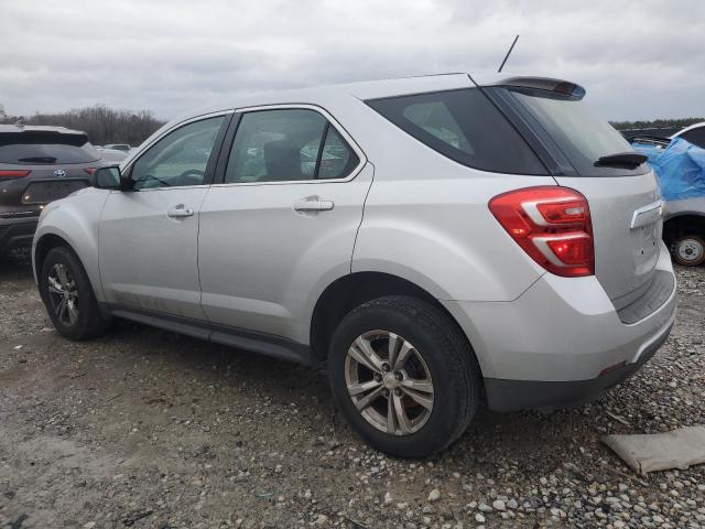 2GNALBEK1G1147368 - 2016 CHEVROLET EQUINOX LS SILVER photo 2