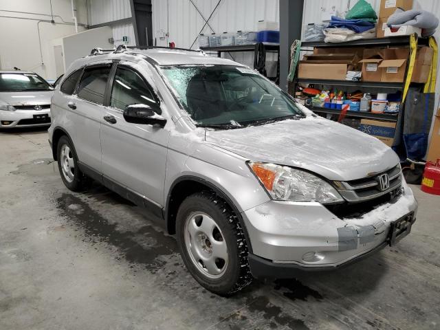 5J6RE3H36AL801289 - 2010 HONDA CR-V LX SILVER photo 4