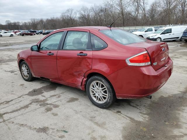 1FAHP3FNXAW295387 - 2010 FORD FOCUS SE RED photo 2