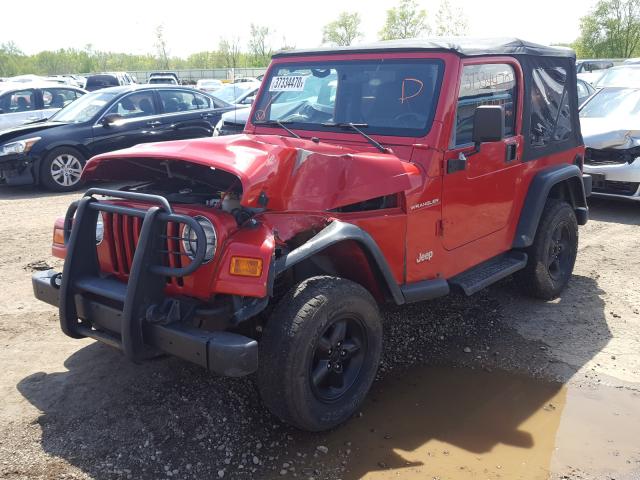 1J4FA29P91P321685 - 2001 JEEP WRANGLER / TJ SE  photo 2