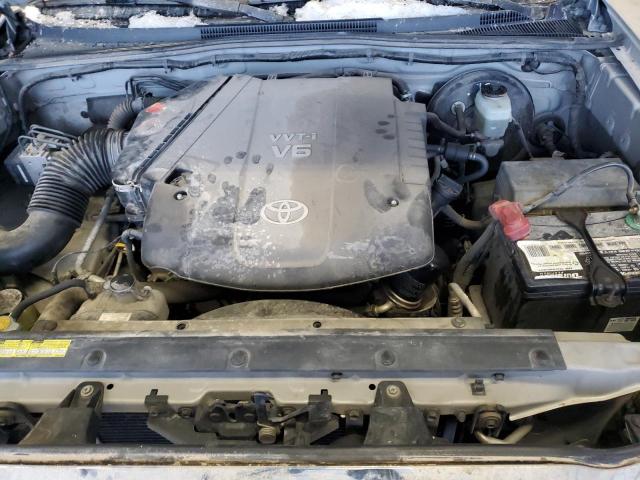5TEJU62NX6Z166510 - 2006 TOYOTA TACOMA DOUBLE CAB PRERUNNER SILVER photo 11