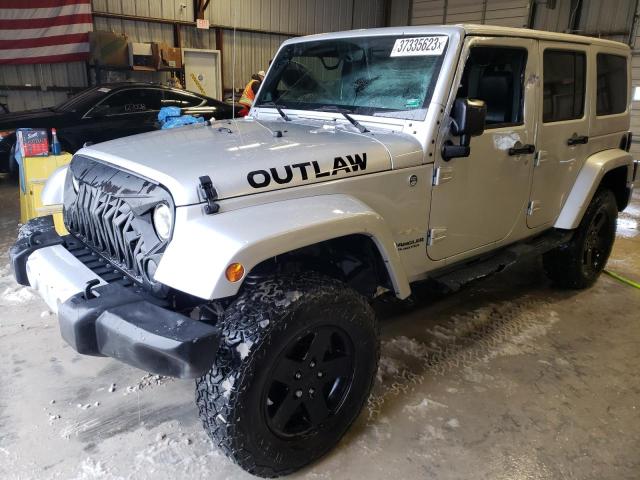 1C4BJWEGXCL253571 - 2012 JEEP WRANGLER U SAHARA SILVER photo 1