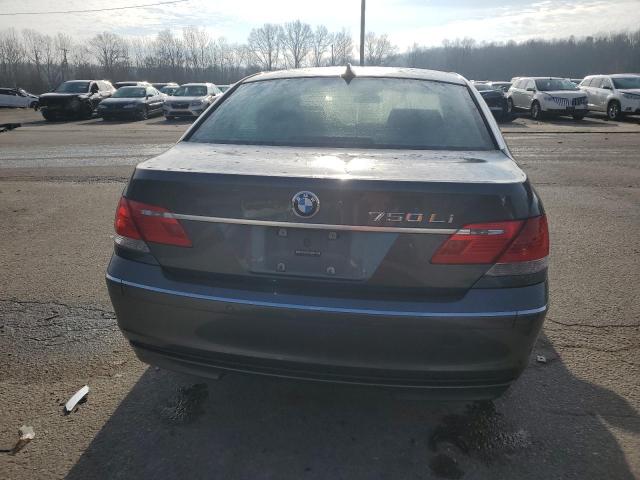 WBAHN83517DT72084 - 2007 BMW 750 GRAY photo 6