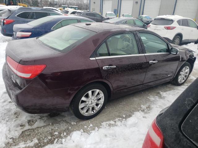 3LNDL2L36BR776075 - 2011 LINCOLN MKZ HYBRID BURGUNDY photo 3