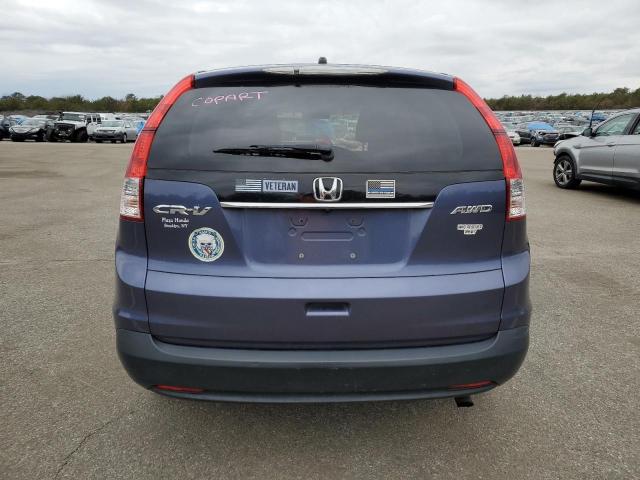 5J6RM4H59CL068068 - 2012 HONDA CR-V EX BLUE photo 6