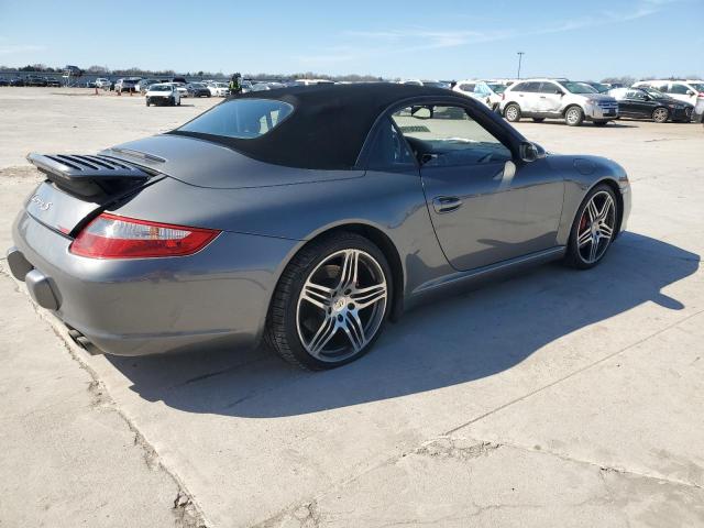 WP0CB29978S775321 - 2008 PORSCHE 911 CARRERA S CABRIOLET GRAY photo 3