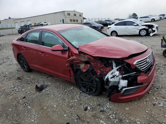 5NPE24AF4HH542338 - 2017 HYUNDAI SONATA SE RED photo 4