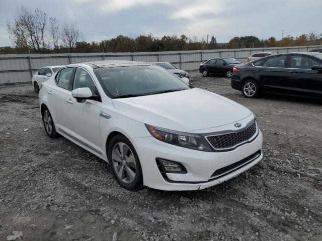 KNAGN4ADXF5091098 - 2015 KIA OPTIMA HYBRID WHITE photo 1