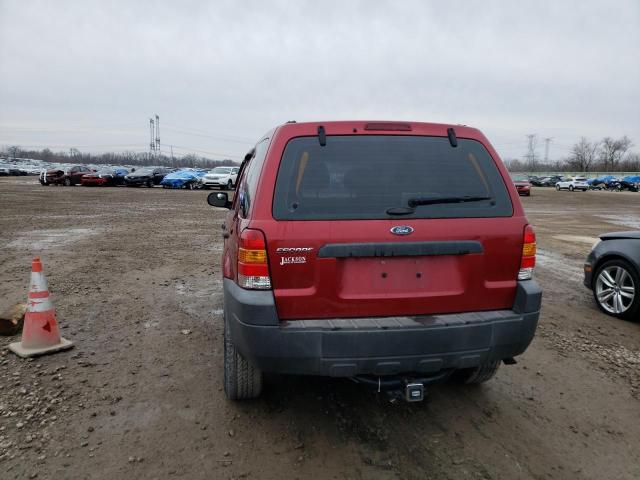 1FMYU02Z87KA12975 - 2007 FORD ESCAPE XLS MAROON photo 6