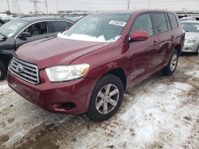 JTEES41A182065465 - 2008 TOYOTA HIGHLANDER RED photo 1