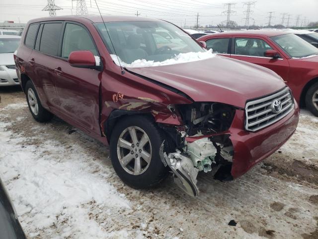 JTEES41A182065465 - 2008 TOYOTA HIGHLANDER RED photo 4