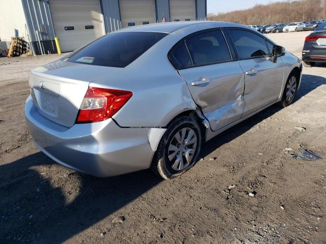 2HGFB2F52CH563331 - 2012 HONDA CIVIC LX SILVER photo 3