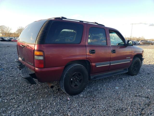 1GNEC13V33J107138 - 2003 CHEVROLET TAHOE C1500 RED photo 3